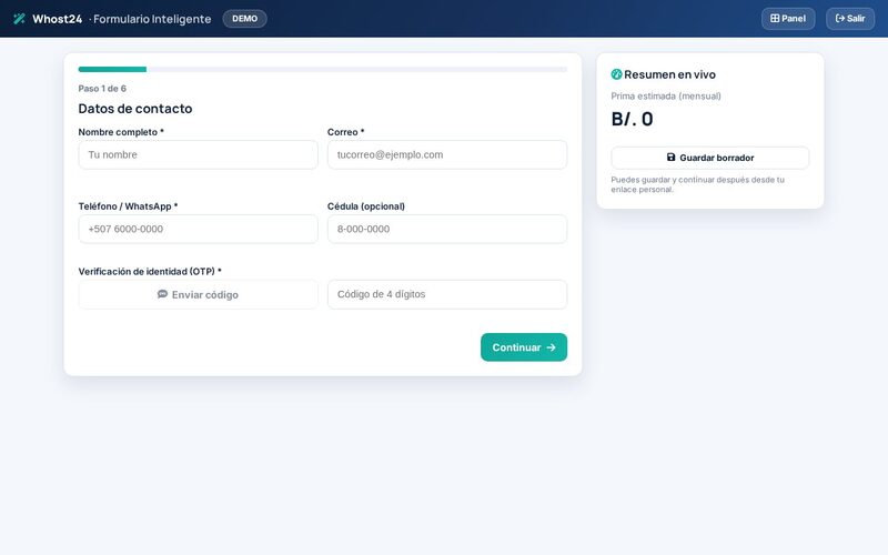 Microapp Formulario Inteligente