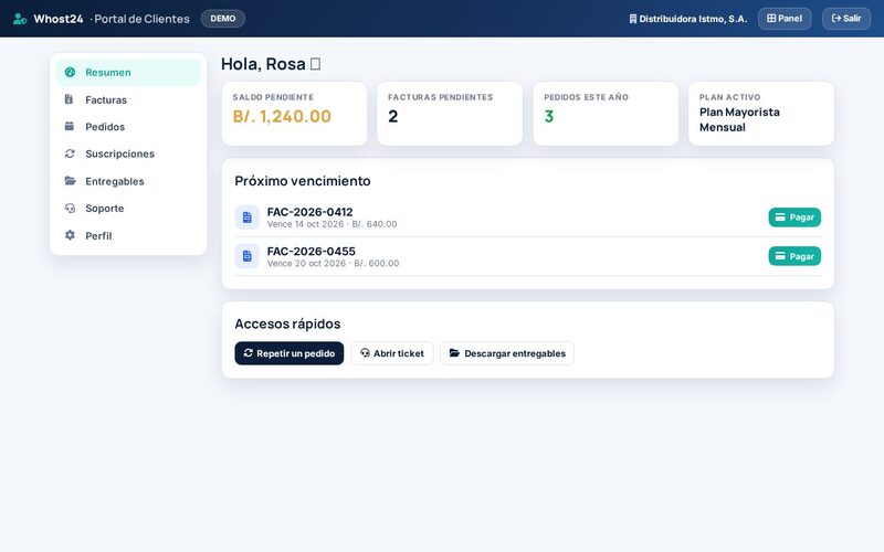 Microapp Portal de Clientes