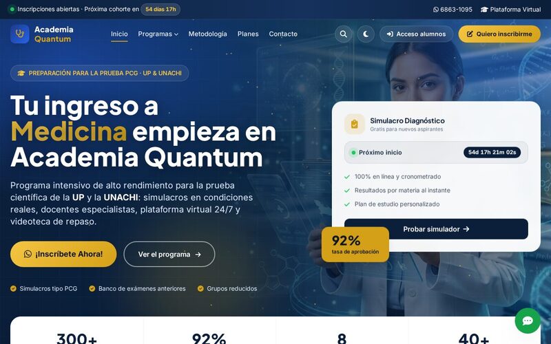 Captura de Academia Quantum